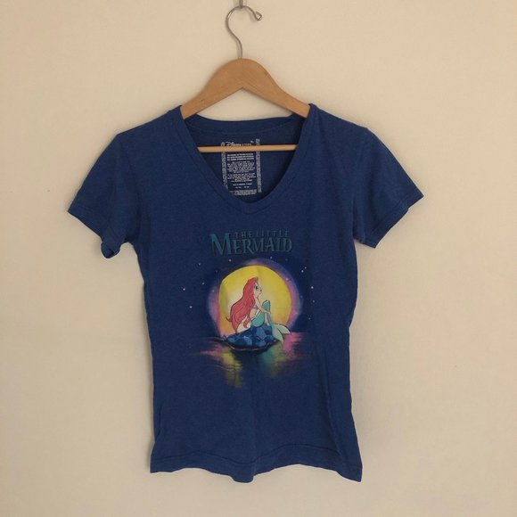 Disney Tops - Disney | Little Mermaid V-Neck Tee